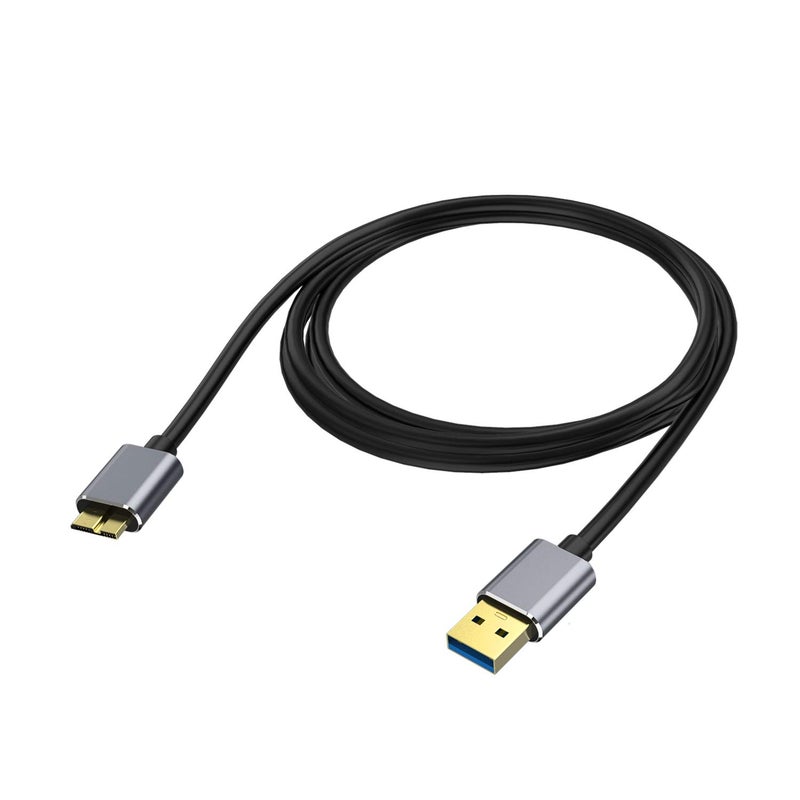 CBUS كابل قرص صلب خارجي بطول 6 أقدام من CBUS - كابل قرص محمول متوافق مع WD و LaCie و SanDisk و My Passport و Seagate Fast و Transcend StoreJet - Image 2